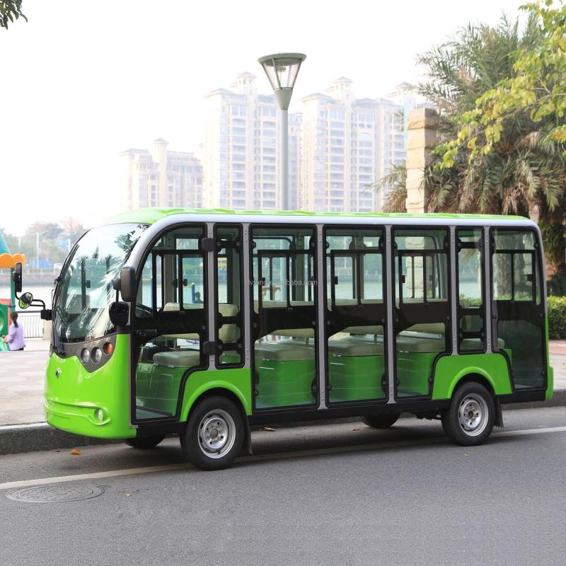 LVTONG LT-S14.F 72V/7.5KW Electric 14-Passenger Open Sightseeing Bus