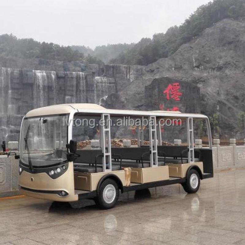 LVTONG LT-S23 Electric 23-Passenger Enclosed Sightseeing Bus 96V