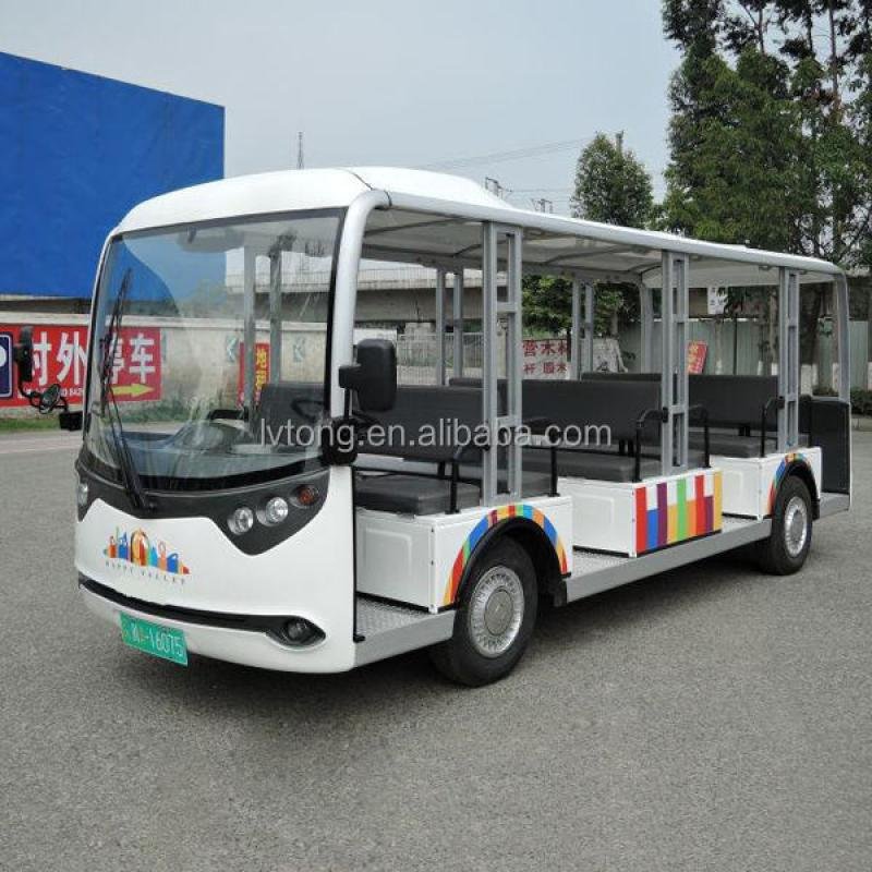 LVTONG LT-S23 Electric 23-Passenger Enclosed Sightseeing Bus 96V