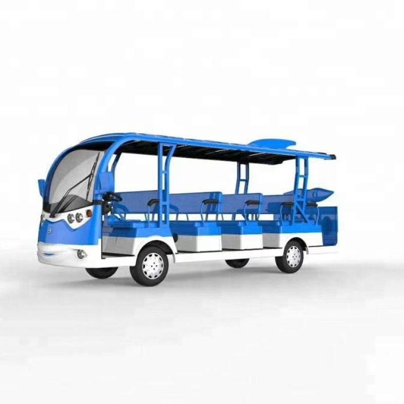 LVTONG 14-Passenger Electric Bus Dolphin Design Urban Transit Minibus