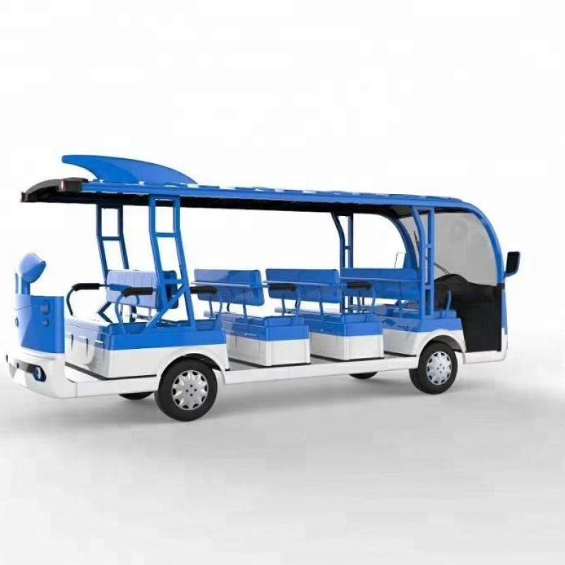 LVTONG 14-Passenger Electric Bus Dolphin Design Urban Transit Minibus