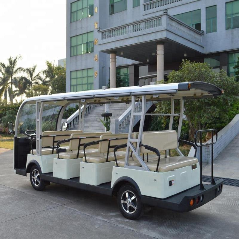 LVTONG Electric 72V 6.3kW 14-Seat Sightseeing Car for Hotel Resort Transportation